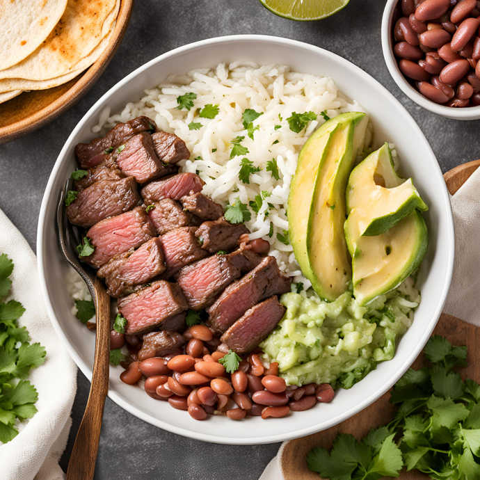 Tuesday Dinner Special: Flank Steak Burrito Bowls
