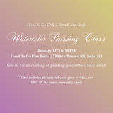 Watercolor Painting Class | January 13th at 6:30 PM | Five Forks